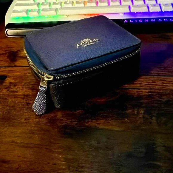 Coach Jewelry Case - Metallic Blue - F21074 - Picture 1 of 6